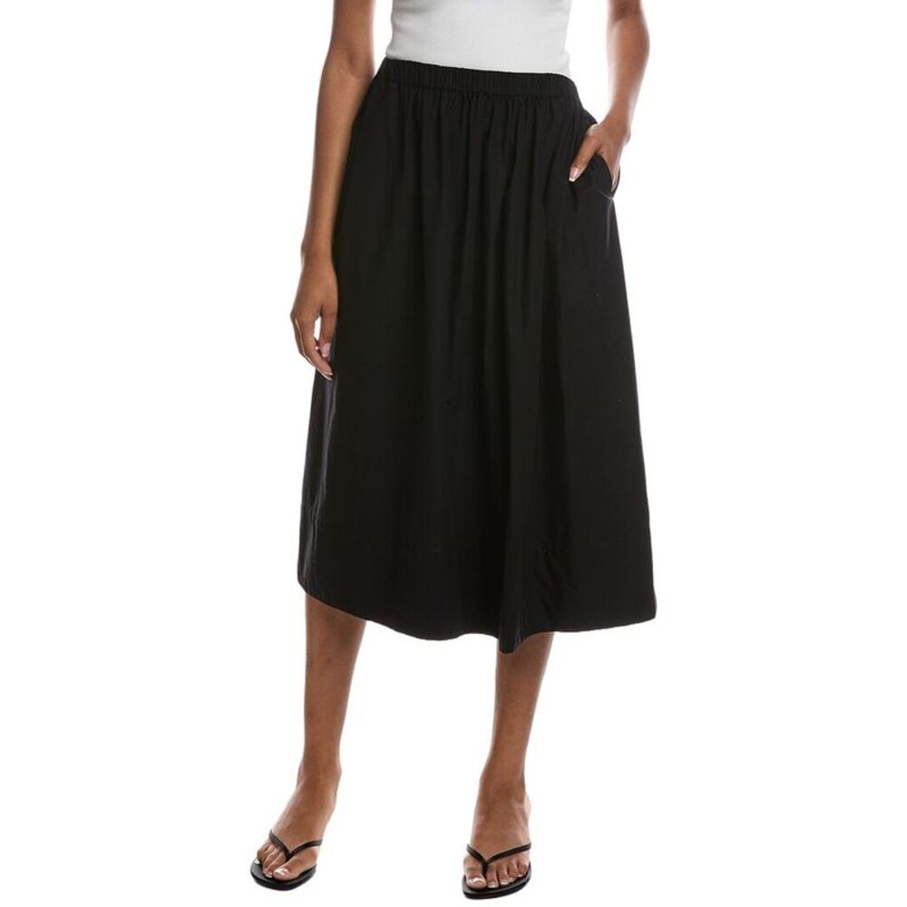 Michael Stars Womens Meadow Midi Skirt, Black